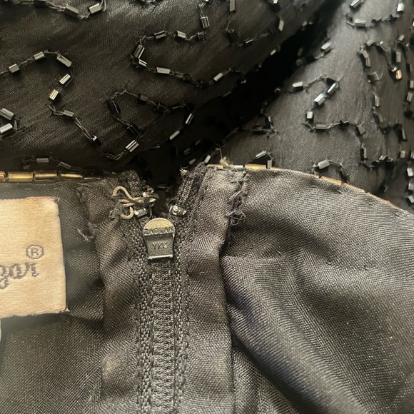 Vintage Laurence Kazar sequin and beaded silk blouse - Picture 8 of 11